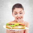 to eat or not to eat a big sandwitch