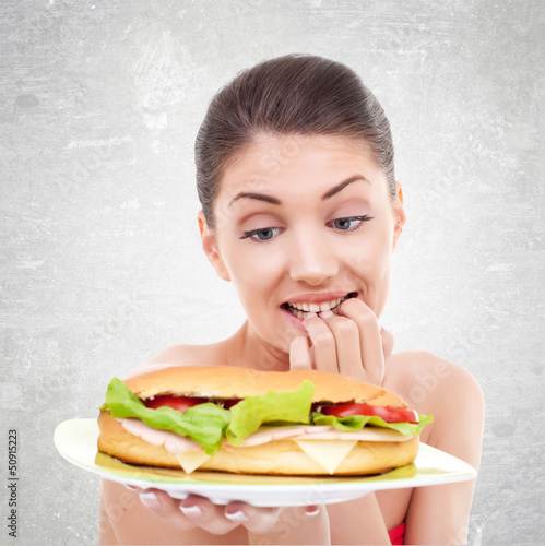 Photo: to eat or not to eat a big sandwitch to eat or not to eat a big sandwitch