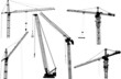 Vektor: six isolated building cranes six isolated building cranes