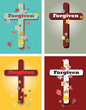 Floral set of crosses, Forgiven