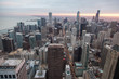 Chicago skyline from the hancock tower