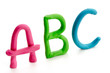 ABC aus Plastilin