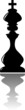 king chess piece black