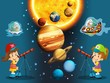 The aliens theme- ufo - for kids