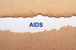 Aids text on torn paper