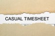 Casual timesheet