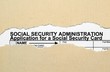 Social security form
