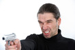 man with gun