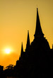 Wat Phra Si Sanphet Temple in Ayutthaya, thailand