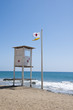 Lifeguard observation tower station on spanish coast
