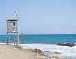 Lifeguard observation tower station on spanish coast