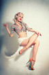 Pin-up girl. American style