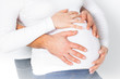 Pregnant woman with man