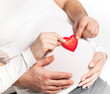 Pregnant woman with man