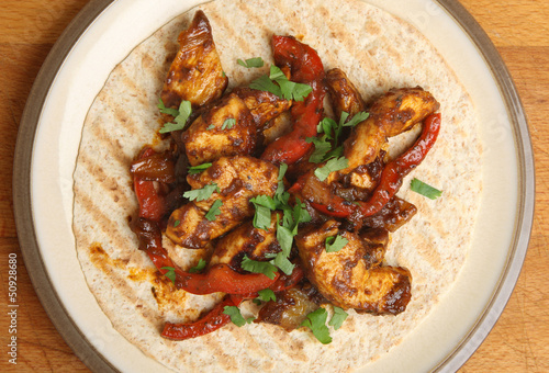 Photo: Chicken Tikka Chapatti Wrap Chicken Tikka Chapatti Wrap