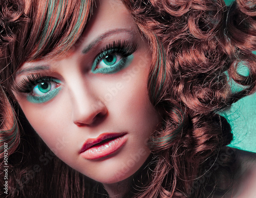 Photo: beauty portrait green eyes / haircolors 29_4 beauty portrait green eyes / haircolors 29_4