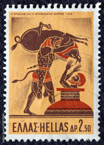Photo: Hercules capturing the Erymanthian Boar (Greece 1970) Hercules capturing the Erymanthian Boar (Greece 1970)