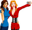Young Women Shooting Photo