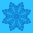 Blue background with abstract shape