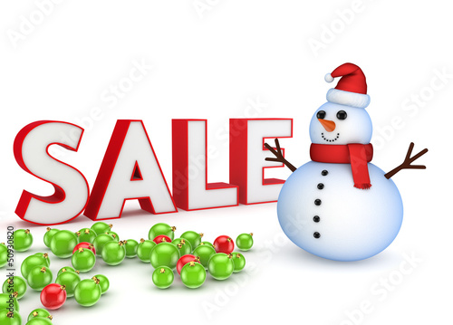Illustration: Christmas sale concept. Christmas sale concept.