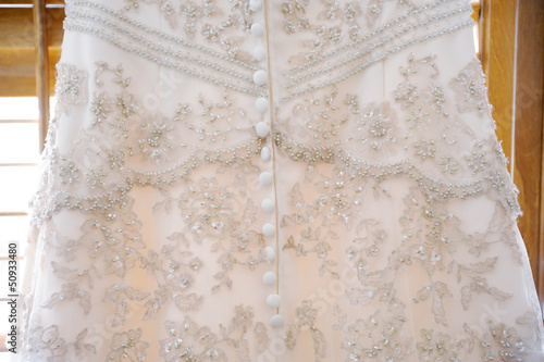 Photo: Brides gown close-up Brides gown close-up