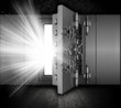 Grunge bank vault