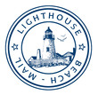 Stempel Lighthouse Beach Mail