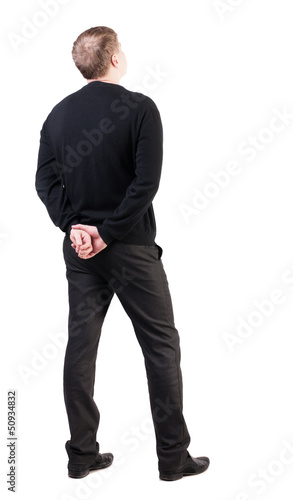 Photo: back view of Business man back view of Business man