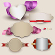 Set of Superior Quality and Satisfaction Guarantee Badges, Label