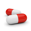 White and red capsules