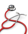 Red stethoscope