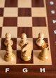 Schachfiguren aus Holz - Pferd