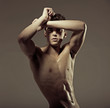 Photo of naked athlete with strong body Photo of naked athlete with strong body