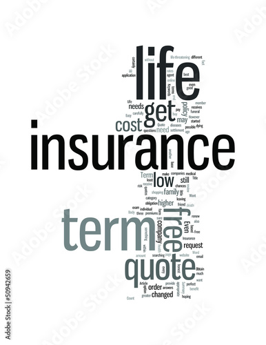 Vector: A Free Term Life Insurance Quote Is Only Easy To Obtain A Free Term Life Insurance Quote Is Only Easy To Obtain
