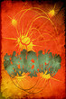 Retroplakat - Rotes Partyplakat