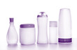 set of cosmetic bottles