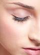 Closed eye with eye shadows