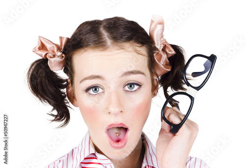 Photo: Shocked young businesswoman Shocked young businesswoman