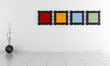 Bright minimalist empty interior