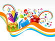 abstract gift wave background