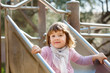  two-year child on slide
