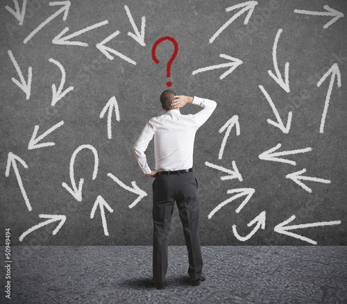 Photo: Difficult choices of a businessman Difficult choices of a businessman