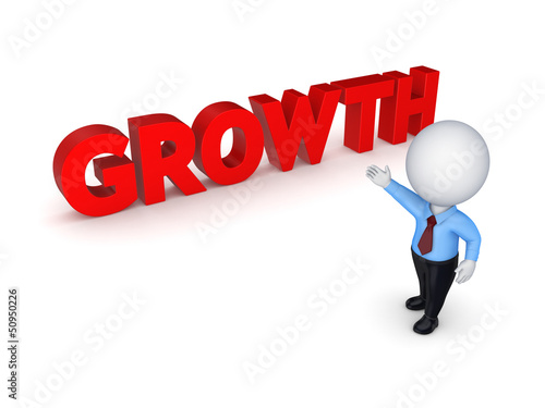 Illustration: Word GROWTH. Word GROWTH.