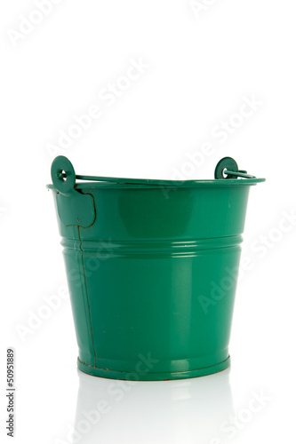 Photo: Green metal bucket Green metal bucket