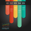 Colorful Infographics Number Options Banner & Card. Vector