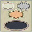 Set of highly detailed vector frames.