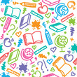 school seamless pattern