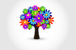 FLOWERS ON TREE