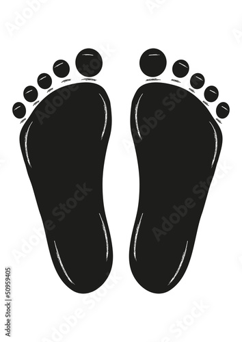 Vector: Fussabdruck, footprint Fussabdruck, footprint