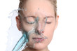 wasser ins gesicht
